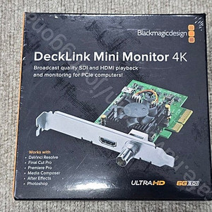 Decklink Mini Monitor 4K 출력 보드 미개봉