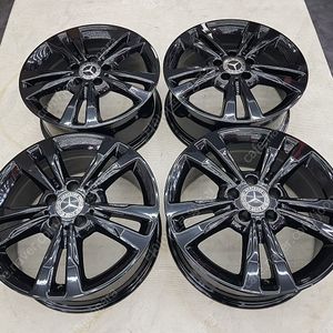[판매]17인치 순정정품(중고)휠 벤츠 E클래스 쿠페 W207 유광블랙(분체도장) 한대분 판매
