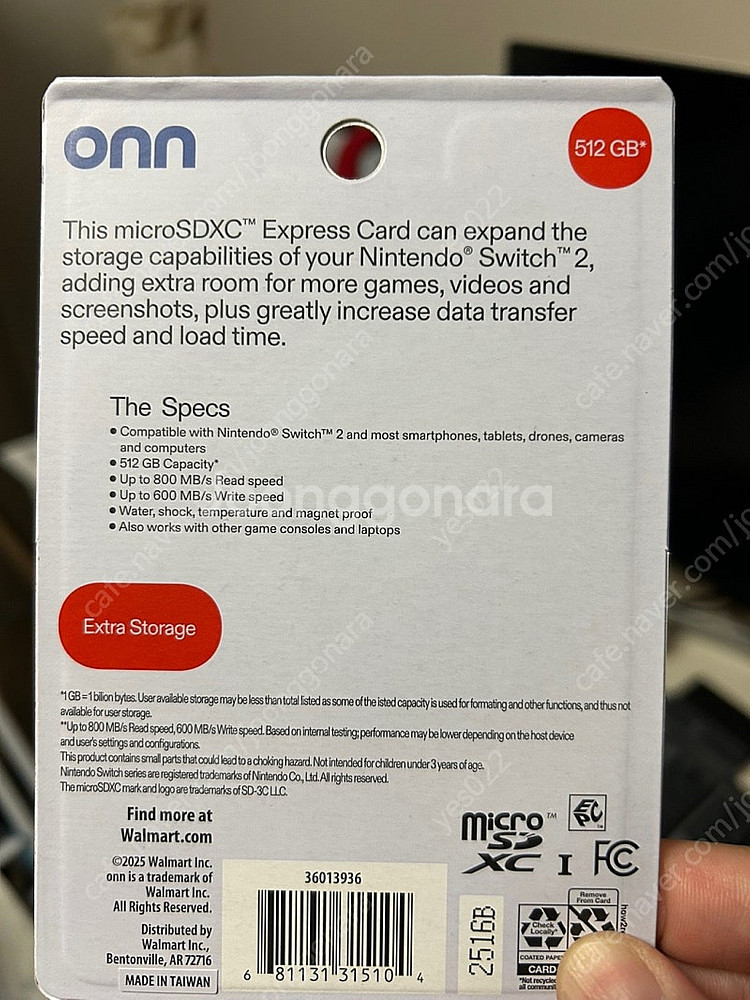 스위치2 메모리 마이크로 sd익스프레스 512G 미개봉...--1