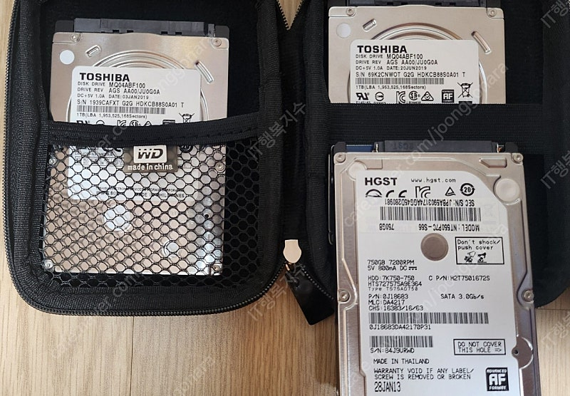 2.5인치 외장하드 1TB 2TB / 2.5인치 HDD 다수 총10개 일괄판매--5