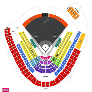 20일 일욜 한화 응원석 4연석 통로 명당 중앙지정석