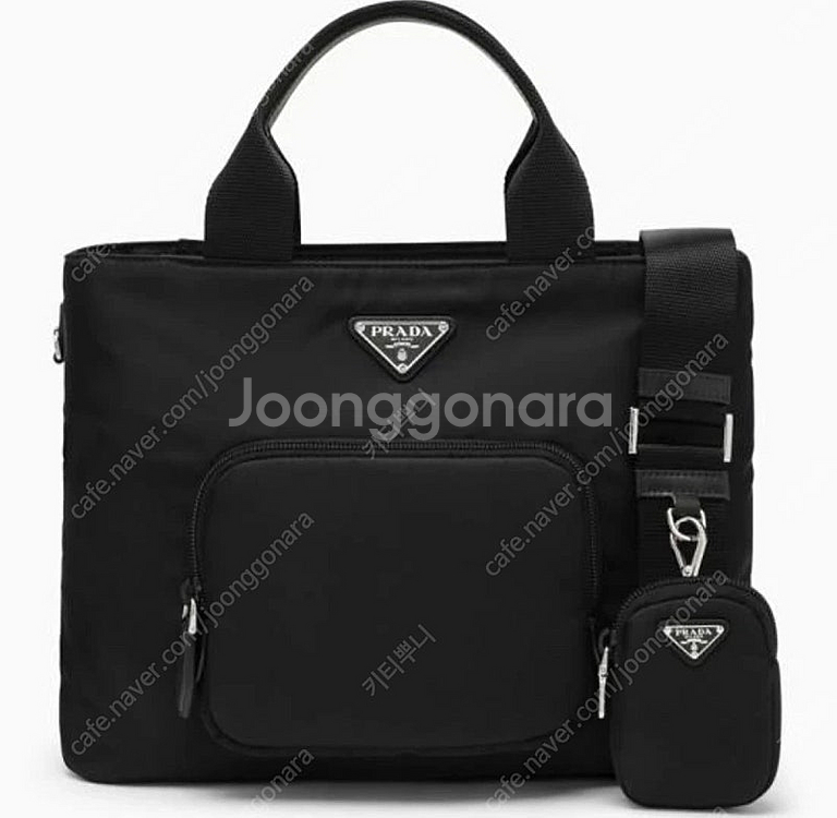 (정품)5회미만 사용 프라다 토드백--1