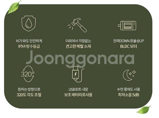스위스 와일드스톰 무선 선풍기 방수기능 캠핑선풍기 사고...--2