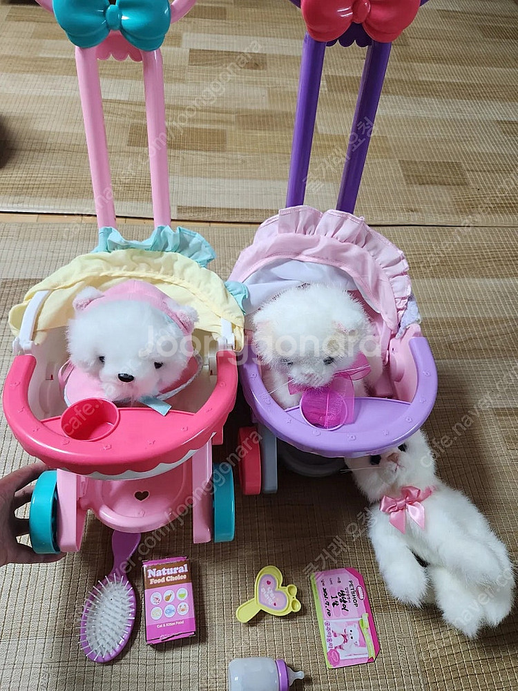 아기 고양이 냥이, 아기 강아지 포미 유모차 장난감 인...--0