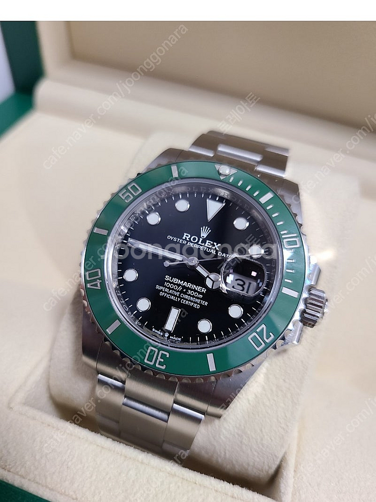 Rolex 로렉스 23년식 서브마리너 그린 스타벅스 판...--0