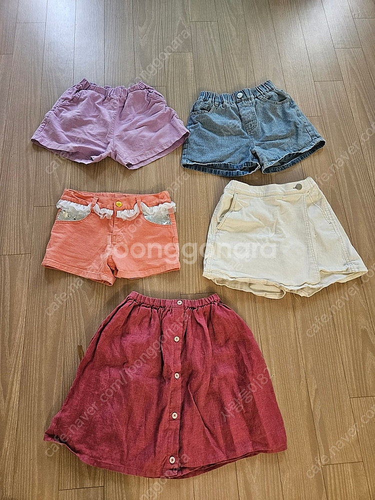 여아 하의 5벌 모음 130사이즈--0