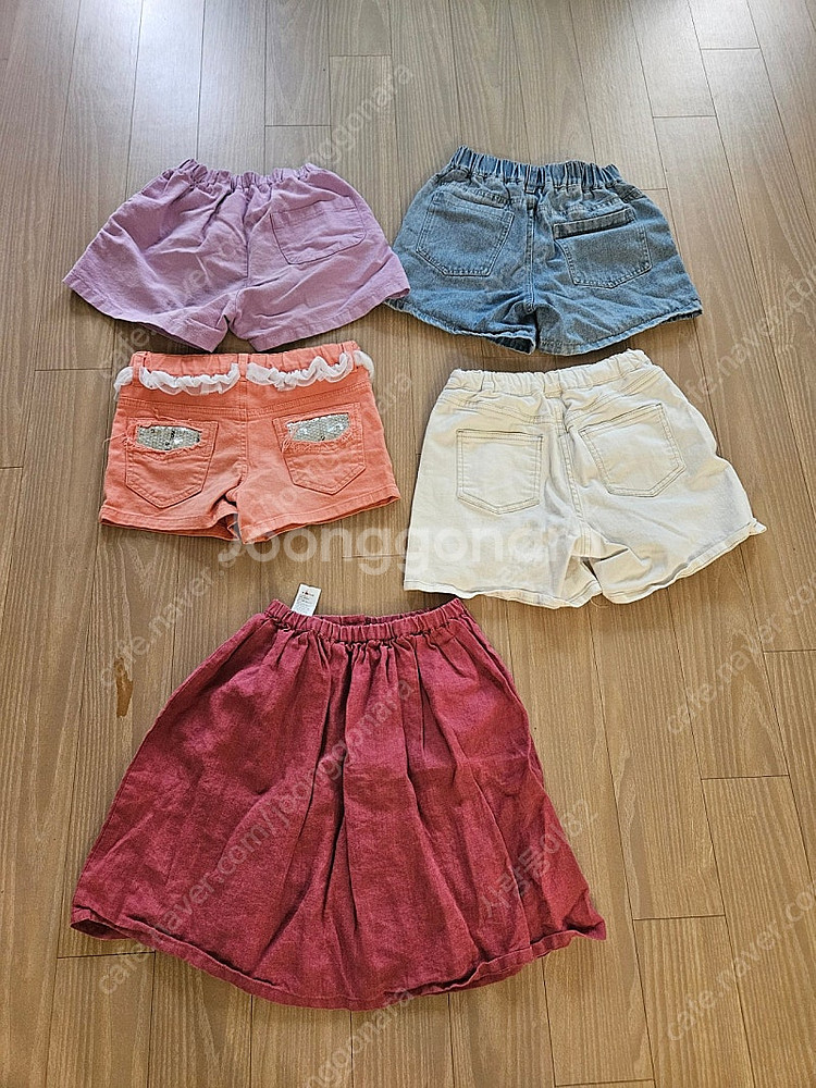 여아 하의 5벌 모음 130사이즈--3