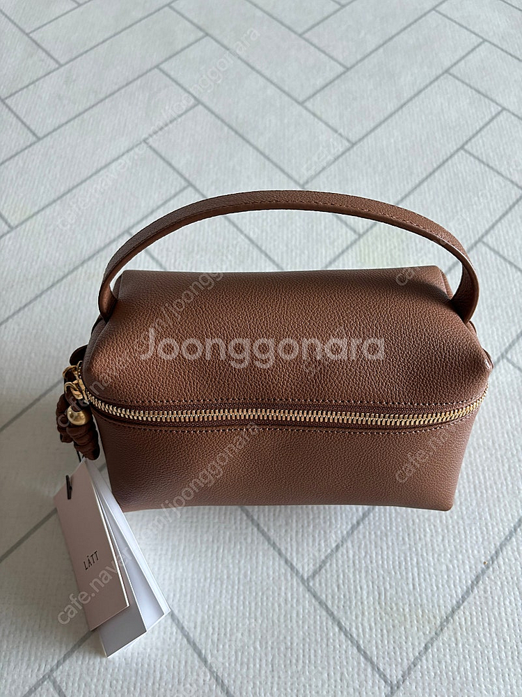 레트 볼큐브백 카멜 새제품--1
