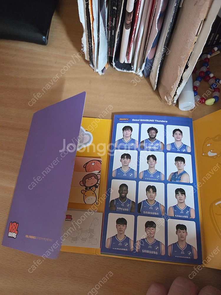 kbl농구 올스타 포토북, 다이어리 스티커 판매--2