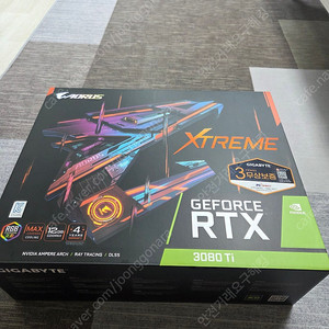 어로스 3080ti 익스트림 12g 그래픽카드 판매합니다.