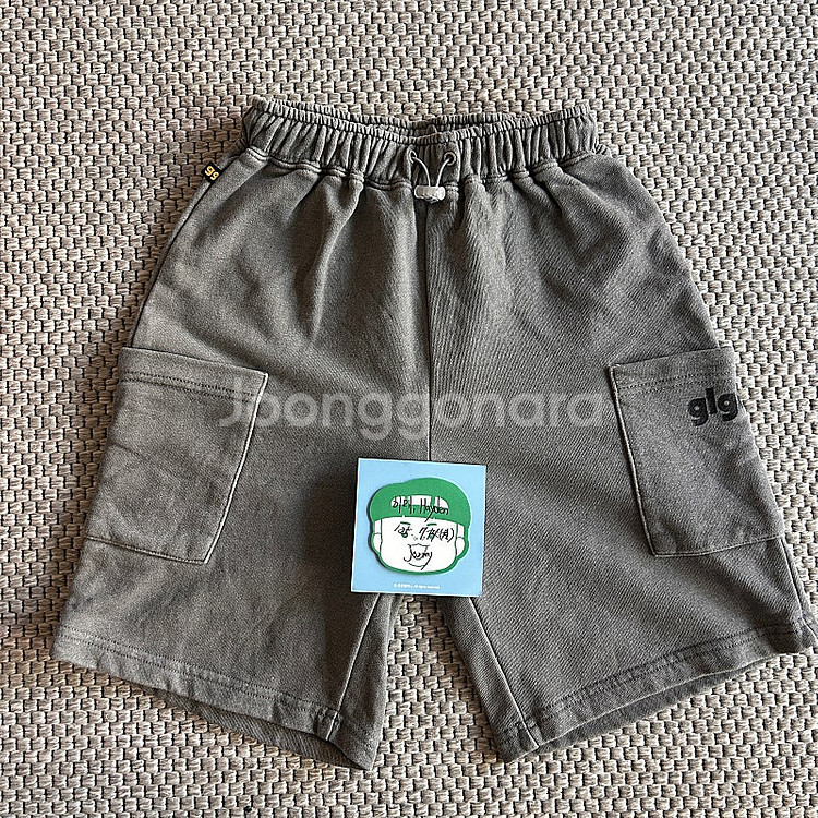 히로 glgk 면 쮸리 그레이 반바지--0