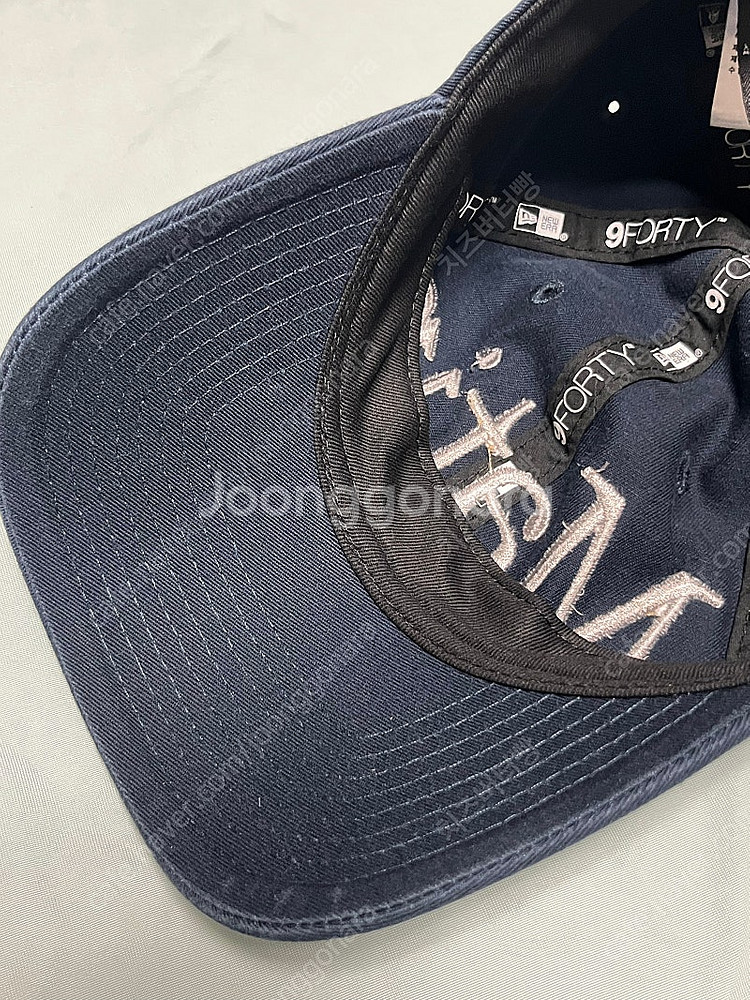 마지막가격)뉴에라 x 마뗑킴 볼캡 모자 네이비 마뗑킴모...--6