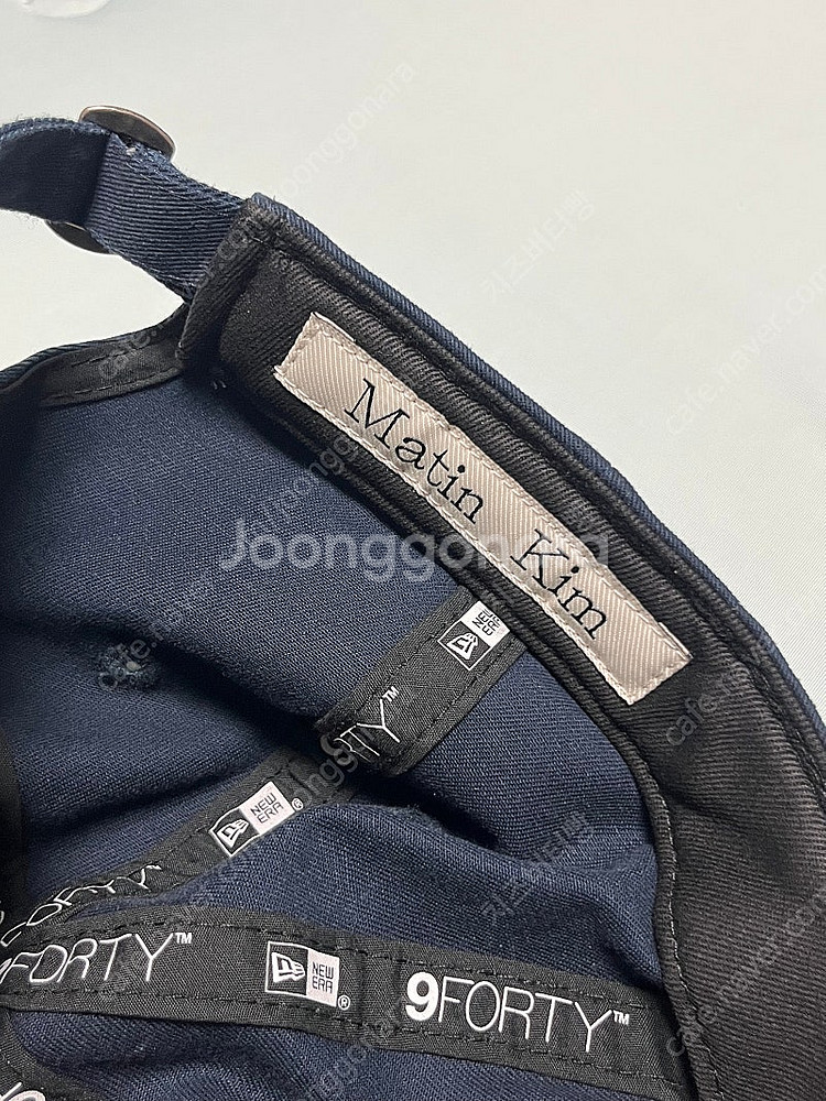 마지막가격)뉴에라 x 마뗑킴 볼캡 모자 네이비 마뗑킴모...--7