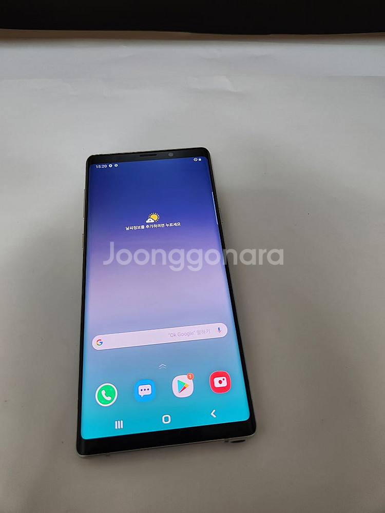 갤럭시노트9 무잔상 외관아주깨끗 128기가 화이트 9만--2