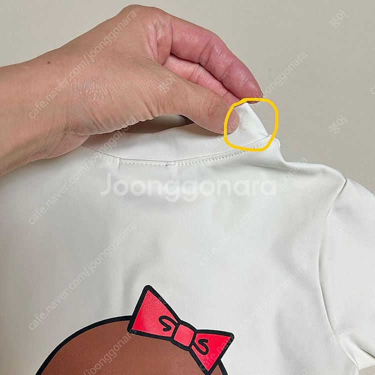 [일반택포] 에그녹 크림LA제니 래쉬가드+수모 4y--2