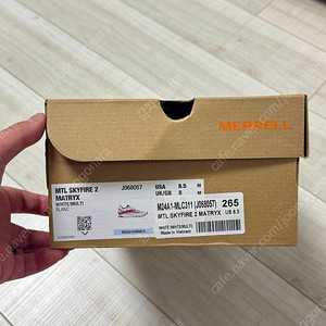 머렐 스카이파이어2 265mm 트레일러닝화 신품 판매합니다.
