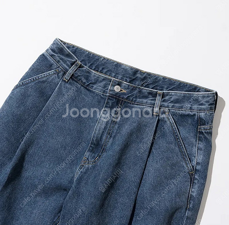 (새상품) 유니폼브릿지 원턱 데님 쇼츠 L 사이즈--1