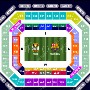 7월31일 FC바르셀로나 vs FC서울 3등석B 2연석 4연석 바르셀로나서울 바르셀로나내한 (신용판매자) 바르샤 바르셀 바셀
