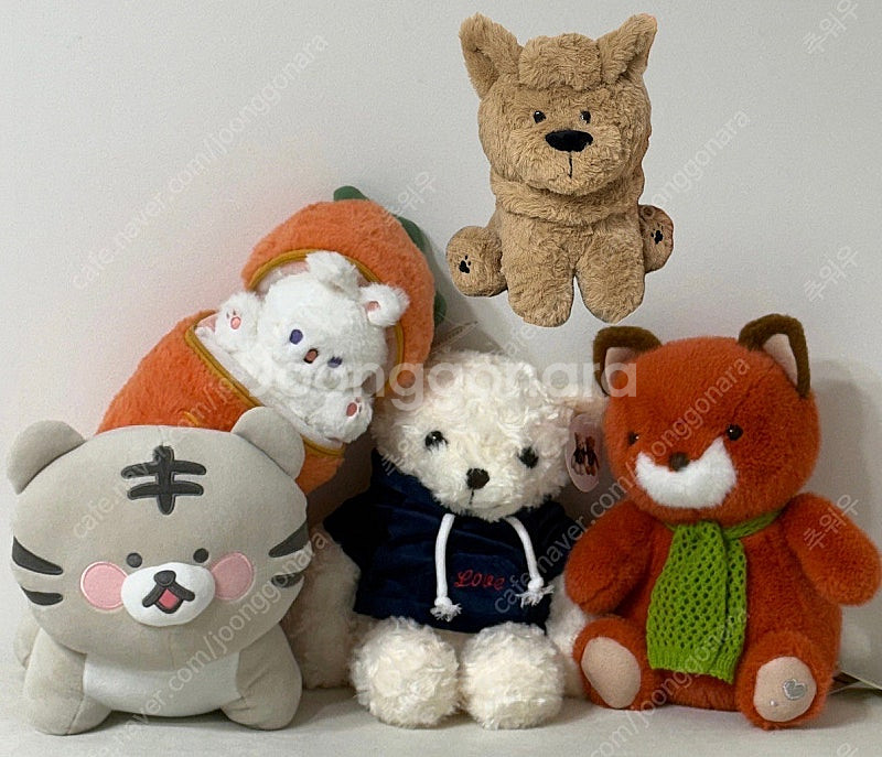인형뽑기 중형인형 당근토끼 후드곰돌이 여우 다이소 복호...--0