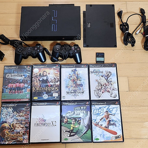 플레이스테이션2 PS2 정발 게임기 및 게임 8개 등