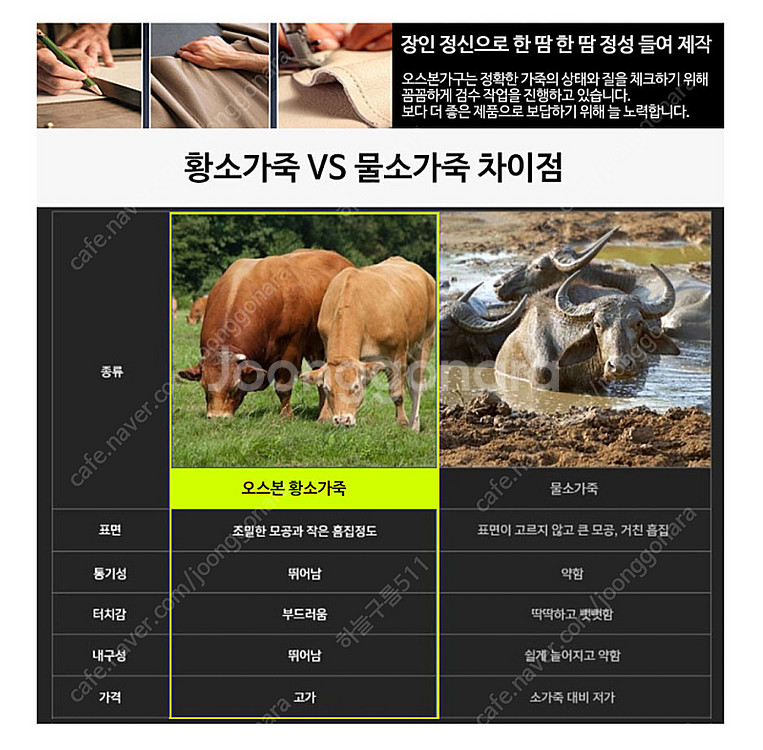 오스본 천연가죽 4인용 소파 (+스툴, 쿠션)--7
