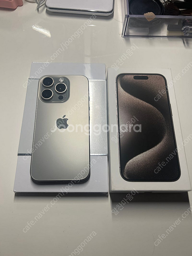 아이폰 15프로 내츄럴티타늄 128GB 풀박스--0
