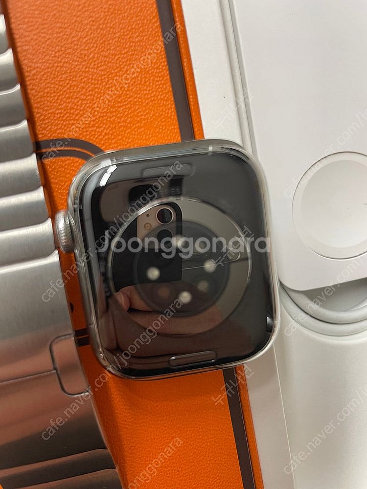 애플워치7에르메스 실버 41mm 액정무기스--2
