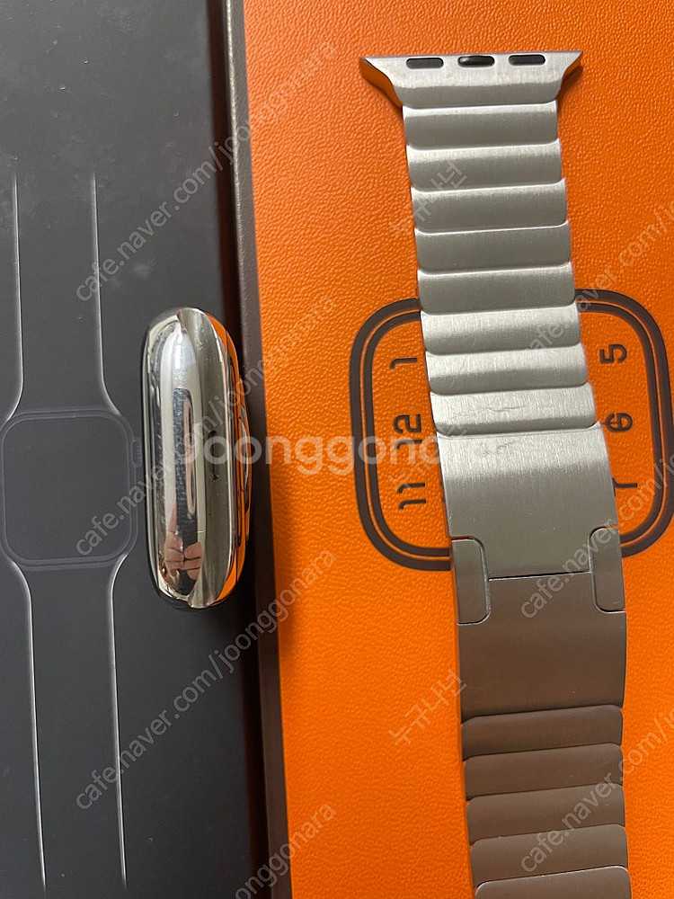 애플워치7에르메스 실버 41mm 액정무기스--4