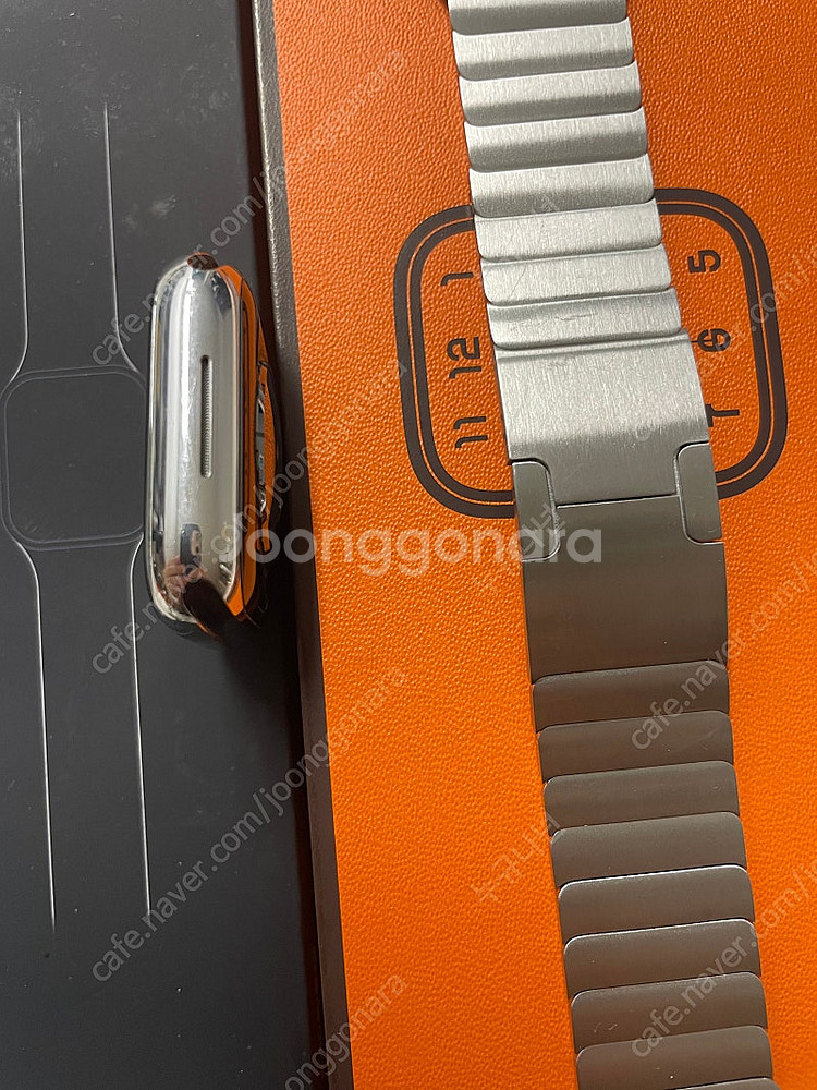 애플워치7에르메스 실버 41mm 액정무기스--5