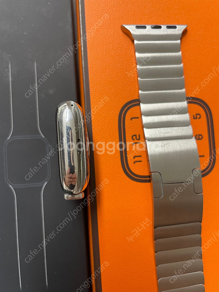 애플워치7에르메스 실버 41mm 액정무기스--6