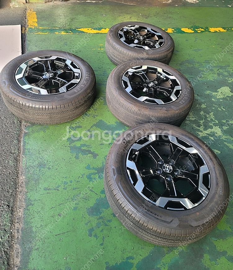 싼타페 MX5 18인치 휠타이어 , TPMS, 휠캡포함--0