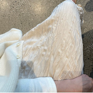 블룸인메이 제작 레이나 셔링 스커트 크림