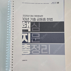 [스프링/새책] 2025 금동흠 헌법 핵지총 + OX