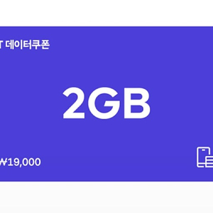 SK T데이터 쿠폰 2GB