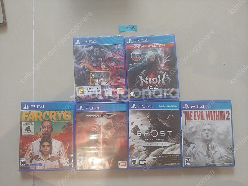 무료배송 북미판 ps4 타이틀 6개 일괄판매 철권7 고...--0