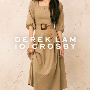 새상품) 데렉램 10 크로스비 원피스 스퀘어넥 롱원피스