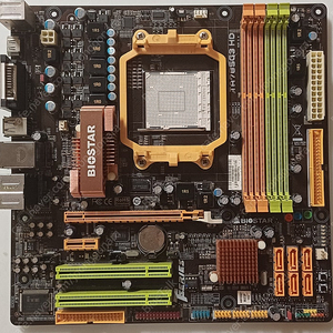 유니텍 TA785G HD 메인보드, 레고르250, PC3 10600U 2GB 메모리 2개