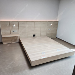 한샘 유로 503 침대프레임, 패널2개 오크