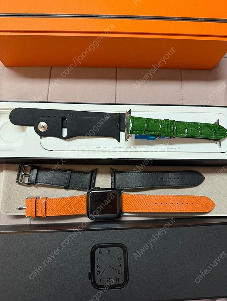 에르메스 애플워치5 블랙느와르 44mm--0