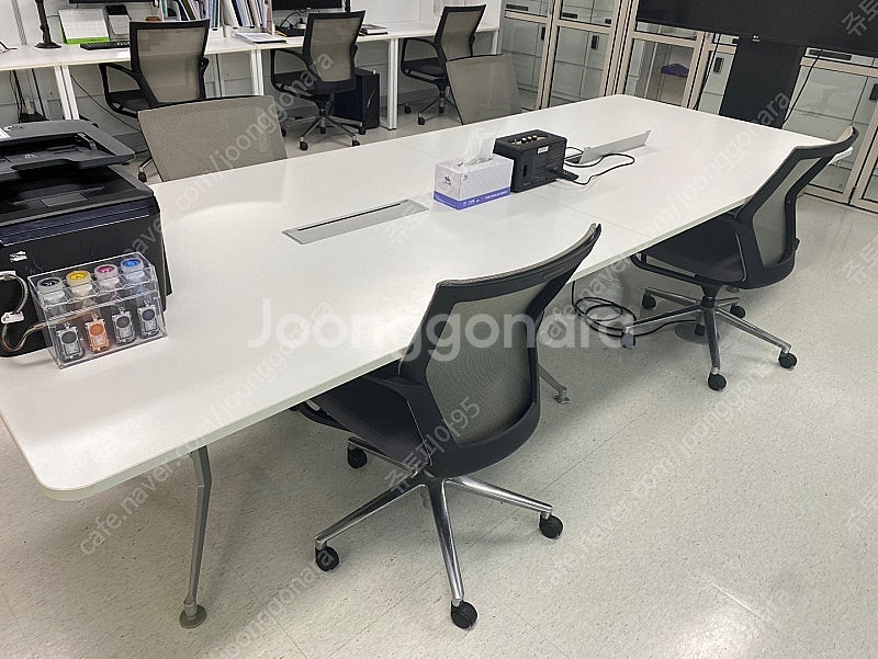 리바트 회의용 테이블 탁자 (덕트있음 / 콘센트있음 /...--0
