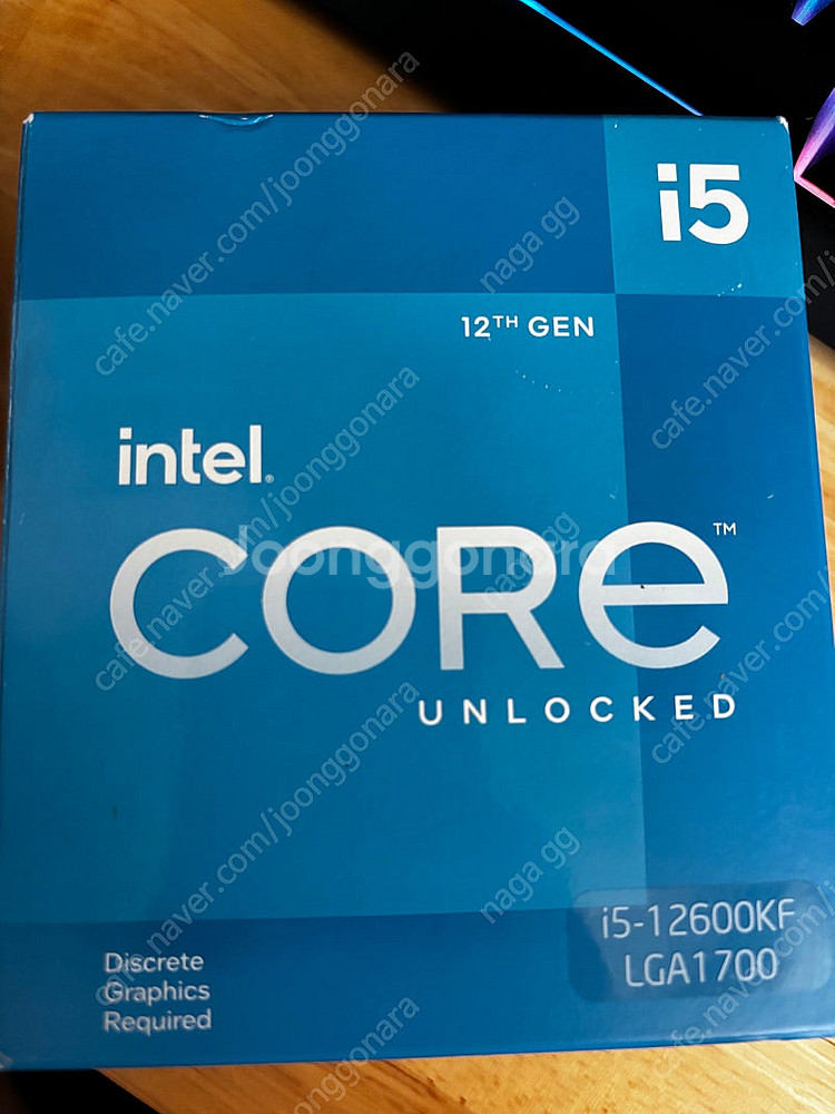 인텔 i5-12600KF CPU+ 쿨러--1