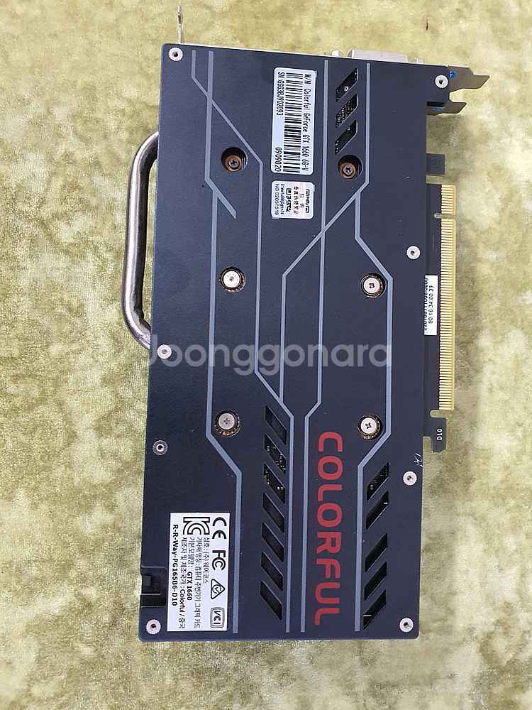 그래픽카드 컬러플 GTX 1660 6G 상태 좋아요 시...--2
