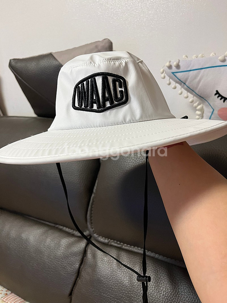 WAAC 흰색 벙거지 57cm--0