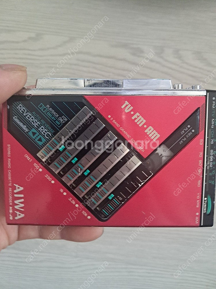 Aiwa J9 카세트 플레이어(배터리 케이스 제치) 작...--0