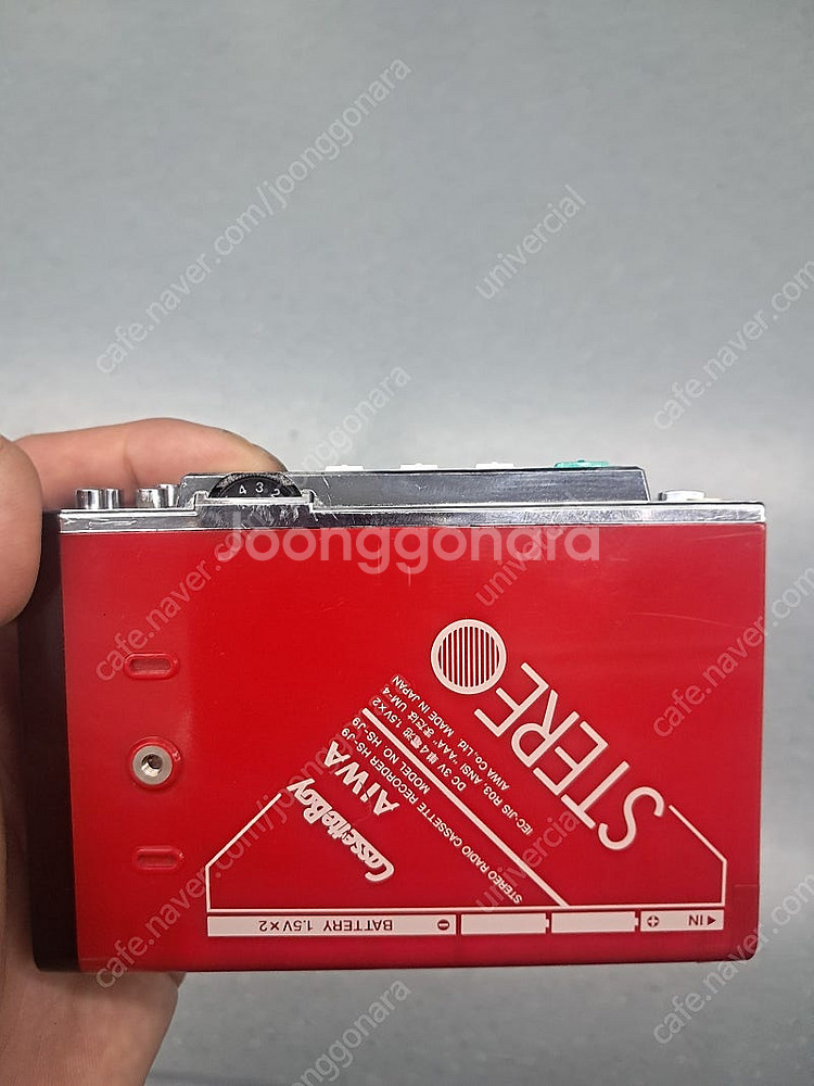 Aiwa J9 카세트 플레이어(배터리 케이스 제치) 작...--1