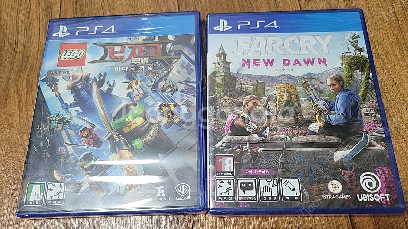 미개봉/일괄) PS4 파크라이 뉴 던, 닌자고 무비 비...--0