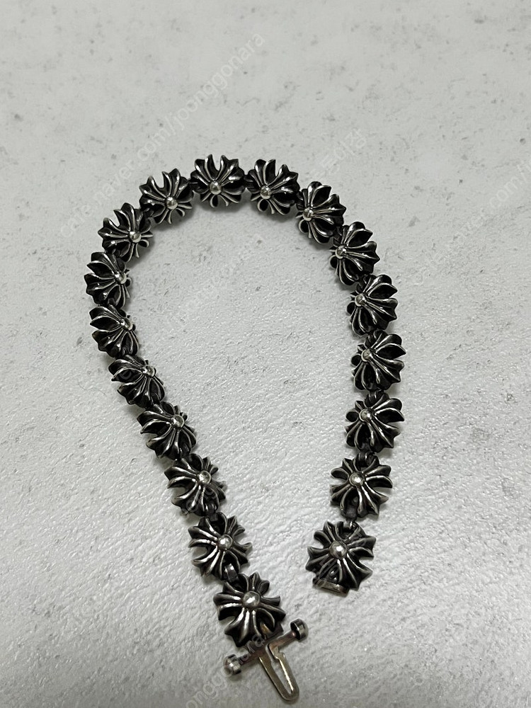 (신세계영수증포함) 크롬하츠 타이니 링크 플러스 브레이슬릿 팔찌--1