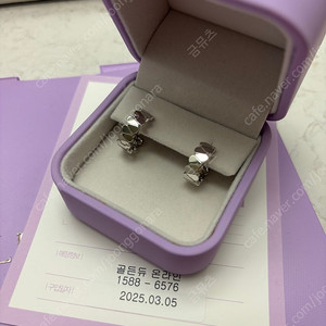 골든듀 듀이터널스 귀걸이 2 화이트골드 18k