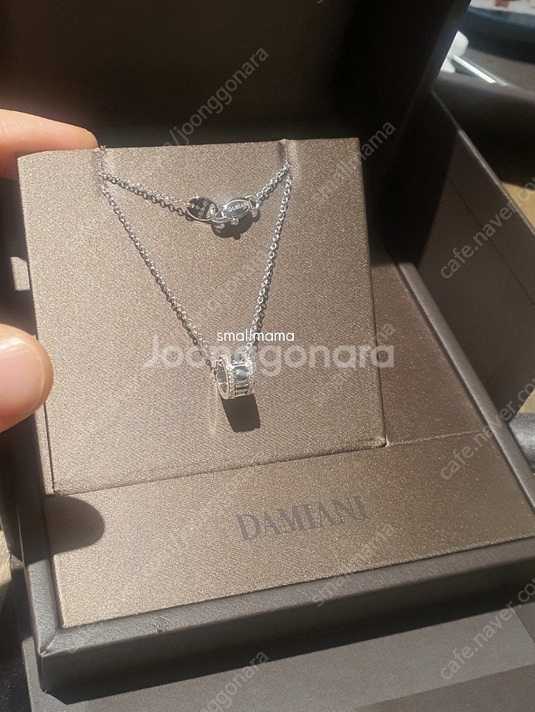 다미아니 벨에포크릴 목걸이 화골 파베--1