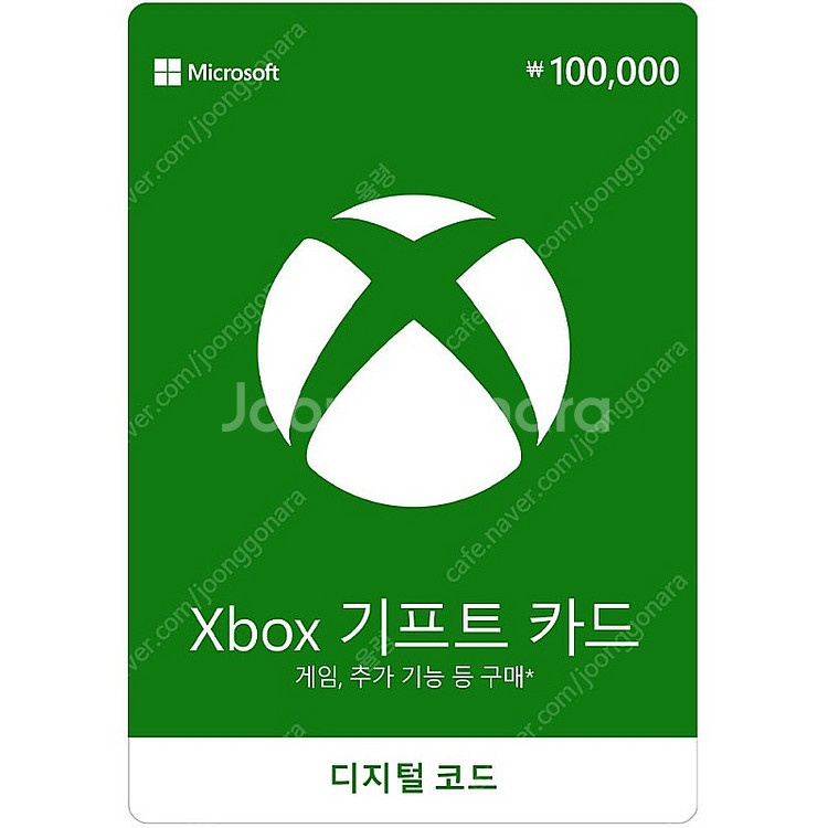 Xbox 기프트카드 10만원권--0